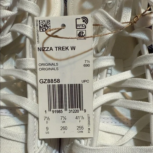 Adidas Nizza Trek W Sneakers White | Women’s 9 | NIB - Picture 3 of 9